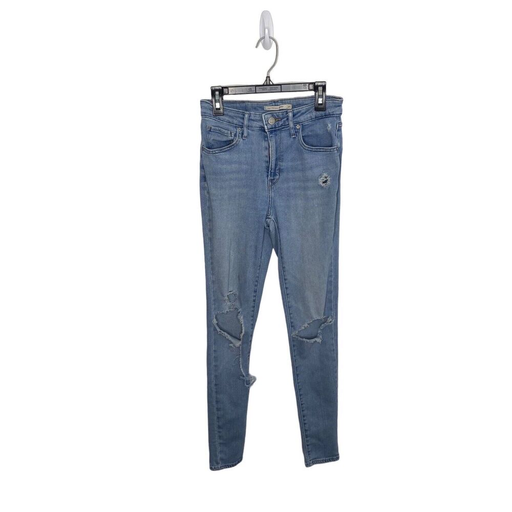 Levi's 721 High Rise Skinny Distressed Ripped Jeans Womens Size 25